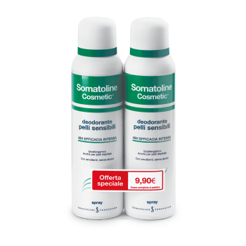 somatoline cosmetic deodorante pelle sensibile spray duo